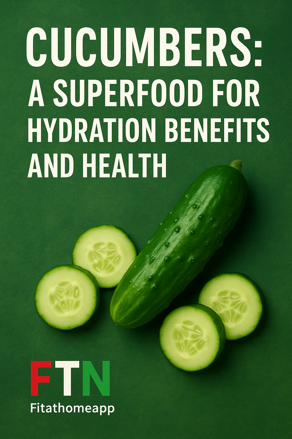 Fresh cucumbers on a cutting board highlighting their hydration benefits and health value