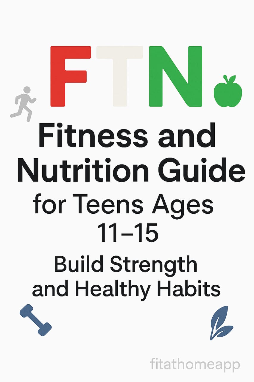 Teenagers aged 11 to 15 enjoying physical activities and eating balanced meals with fruits, vegetables, and protein to support strength and healthy lifestyle habits.
