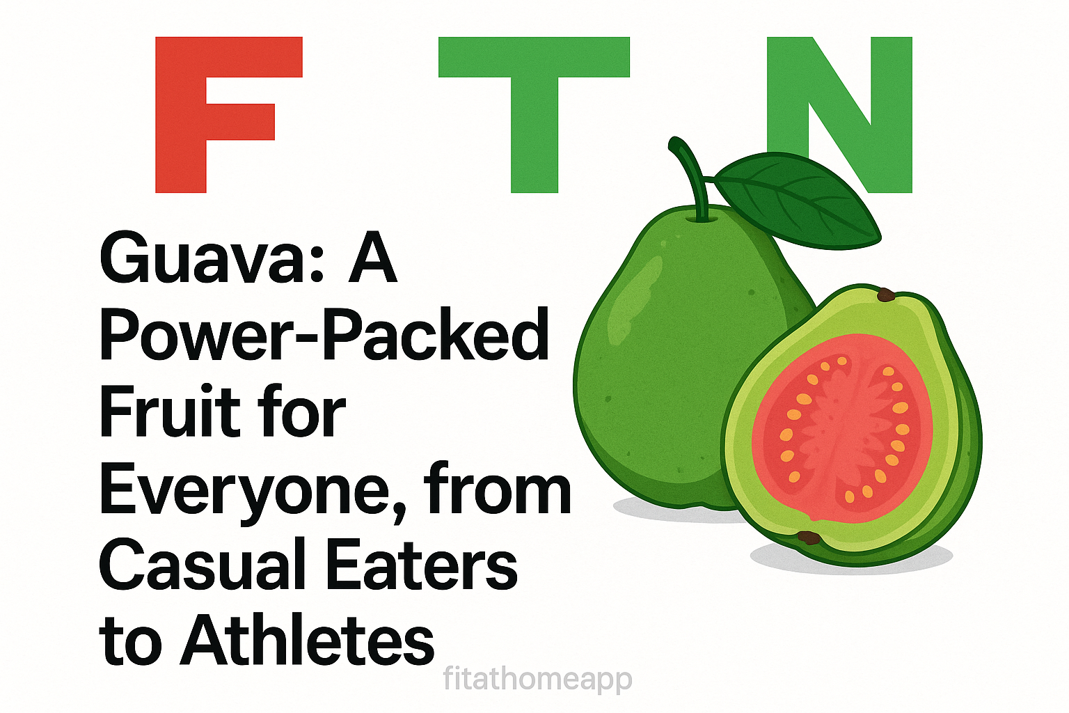 At FTN, we highlight nature’s most powerful foods—and guava stands out as a tropical powerhouse. Rich in vitamin C, fiber, potassium, and antioxidants, guava helps strengthen the immune system, support digestion, and boost energy. Whether you're enjoying it as a refreshing snack or using it to fuel athletic performance, guava delivers clean, effective nutrition for every lifestyle.