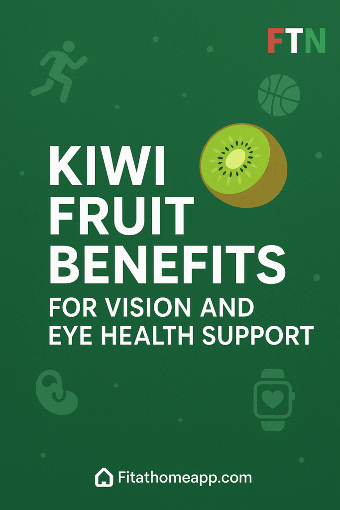 Close-up of sliced kiwi fruit showing vibrant green color, highlighting kiwi fruit benefits for improving vision and supporting long-term eye health