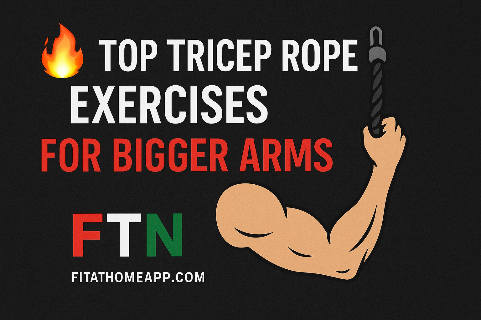 Tricep Rope Exercises are among the most effective ways to build bigger, stronger arms. By using a cable machine with a rope attachment, you maintain constant tension on the triceps—helping boost muscle activation and hypertrophy. From rope pushdowns to overhead extensions, these exercises isolate the triceps, improve definition, and enhance upper-body performance. Perfect for athletes and gym-goers aiming for real arm gains.