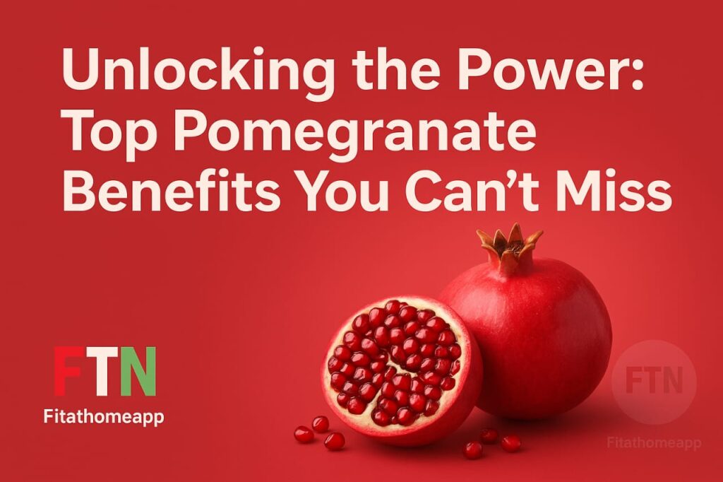 A vibrant bowl of fresh pomegranate seeds showcasing the natural pomegranate benefits, rich in antioxidants and perfect for boosting athletic performance and recovery.